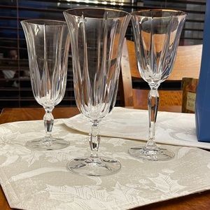 Noritake Vendome gold rim glasses Qty 2. Priced per pair. Iced Tea Glasses